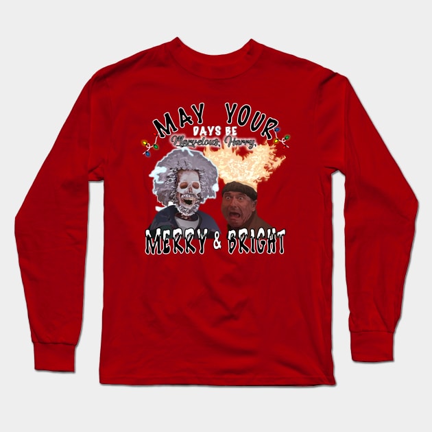 Home Alone Marv Harry Merry Long Sleeve T-Shirt by Screen Fiend Merch